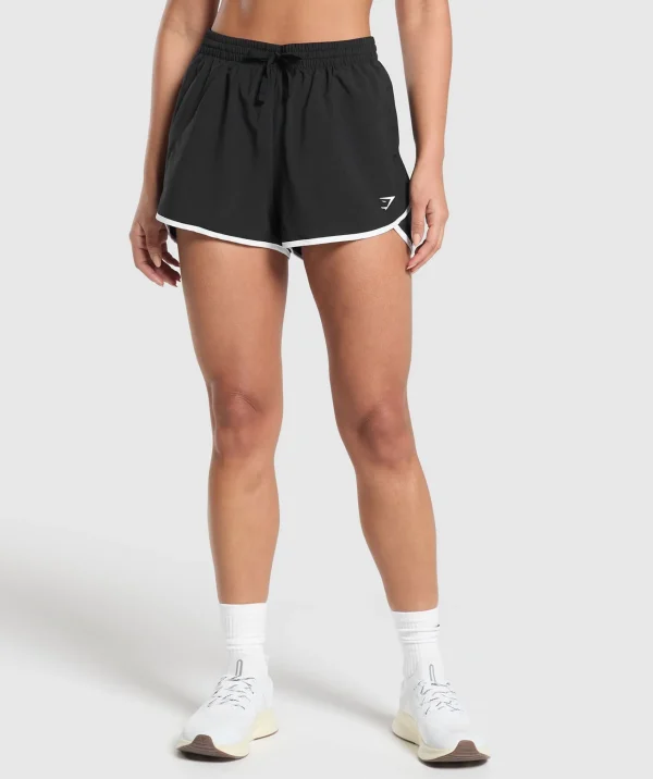 Online Gymshark Training Contrast Loose Shorts 2.5" Black