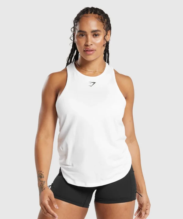 New Gymshark Training Cotton Tank White