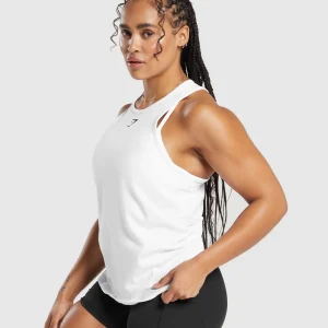 New Gymshark Training Cotton Tank White