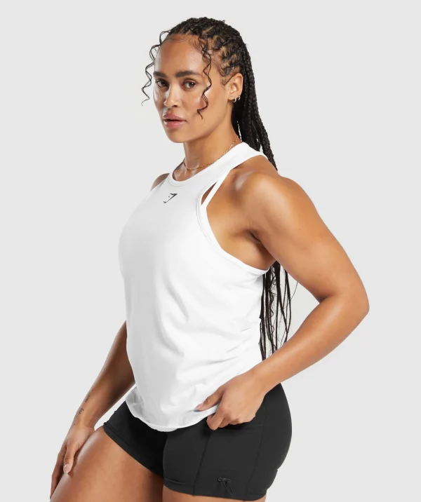 New Gymshark Training Cotton Tank White