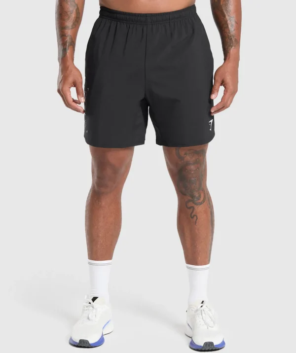 Best Gymshark Training Department 7" Shorts Black