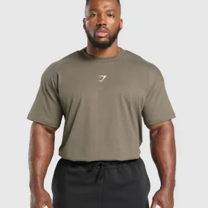 Best Gymshark Training Dept. T-Shirt CamoBrown