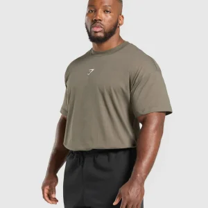 Best Gymshark Training Dept. T-Shirt CamoBrown