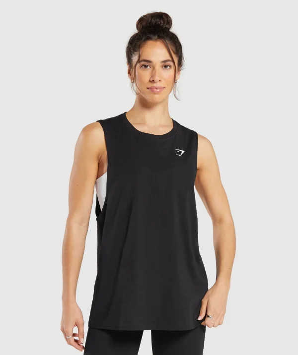 Fashion Gymshark Training Drop Arm Tank Black