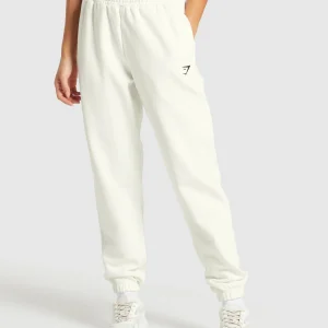 Hot Gymshark Training Fleece Joggers SoftWhite