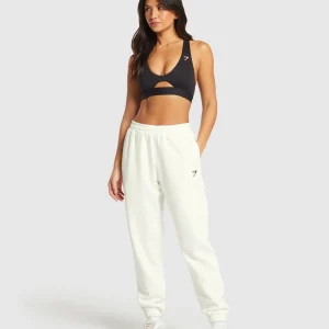 Hot Gymshark Training Fleece Joggers SoftWhite