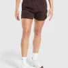 Clearance Gymshark Training Fleece Shorts HeritageBrown