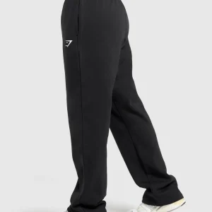 Clearance Gymshark Training Fleece Straight Leg Joggers Black