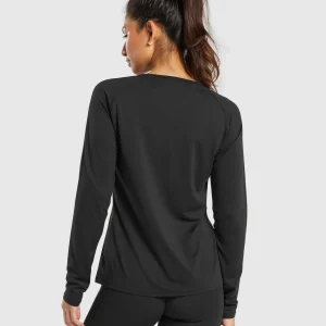 New Gymshark Training Long Sleeve Top Black