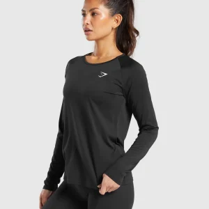 New Gymshark Training Long Sleeve Top Black