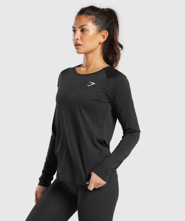 New Gymshark Training Long Sleeve Top Black