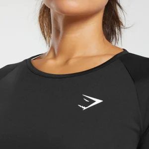 New Gymshark Training Long Sleeve Top Black