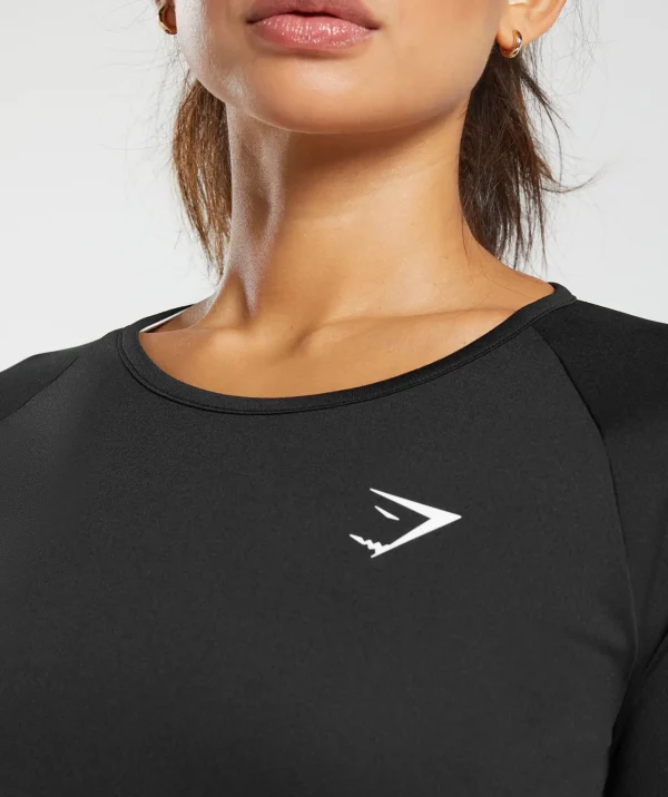 New Gymshark Training Long Sleeve Top Black