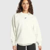 Clearance Gymshark Training Oversized Fleece Sweatshirt SoftWhite