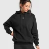 Sale Gymshark Training Oversized Fleece Hoodie Black