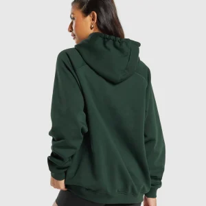 Hot Gymshark Training Oversized Fleece Hoodie VictoryGreen