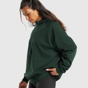 Hot Gymshark Training Oversized Fleece Hoodie VictoryGreen