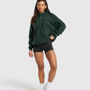 Hot Gymshark Training Oversized Fleece Hoodie VictoryGreen