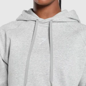 Best Gymshark Training Oversized Fleece Hoodie LightGreyCoreMarl