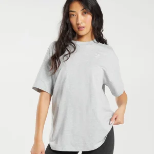 Discount Gymshark Training Oversized T-Shirt LightGreyMarl