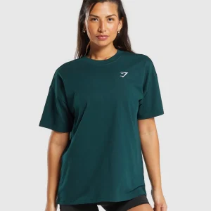 Hot Gymshark Training Oversized T-shirt StrongTeal