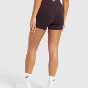 Clearance Gymshark Training Tight Shorts PlumBrown