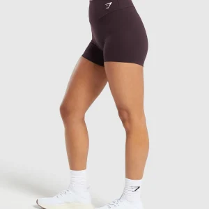 Clearance Gymshark Training Tight Shorts PlumBrown