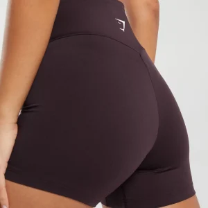 Clearance Gymshark Training Tight Shorts PlumBrown