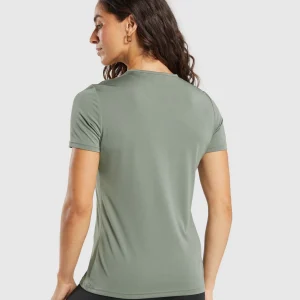 Outlet Gymshark Training T-Shirt UnitGreen