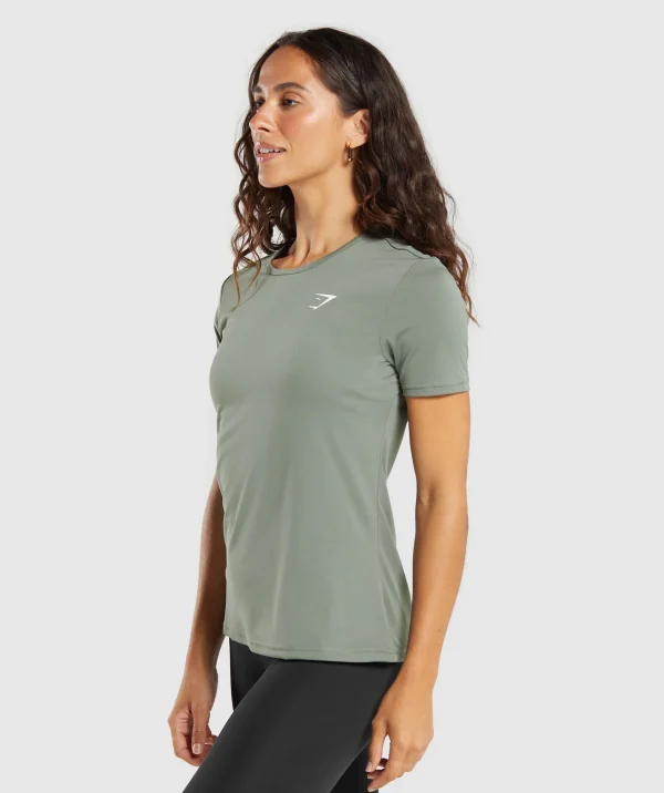 Outlet Gymshark Training T-Shirt UnitGreen