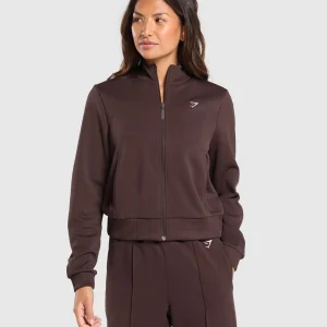 Best Gymshark Tricot Jacket HeritageBrown