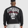 Sale Gymshark Trophy Graphic Crew Black