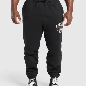 Outlet Gymshark Trophy Graphic Joggers Black