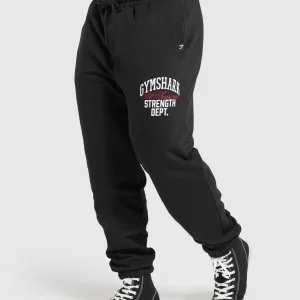 Outlet Gymshark Trophy Graphic Joggers Black