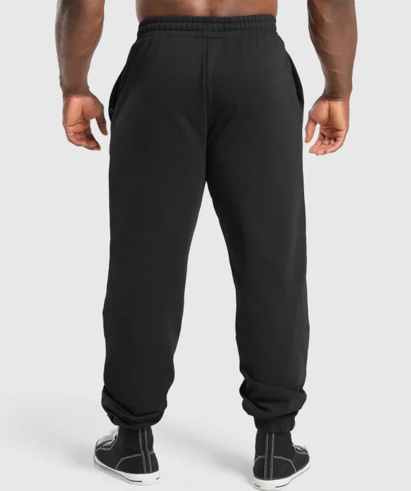 Outlet Gymshark Trophy Graphic Joggers Black