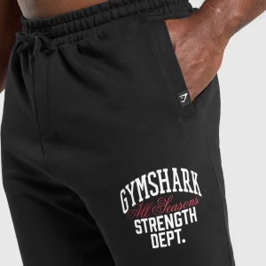 Outlet Gymshark Trophy Graphic Joggers Black