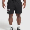 Sale Gymshark Trophy Graphic Shorts Black