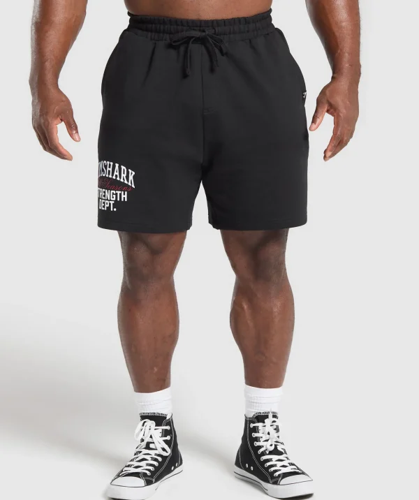 Sale Gymshark Trophy Graphic Shorts Black