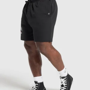 Sale Gymshark Trophy Graphic Shorts Black