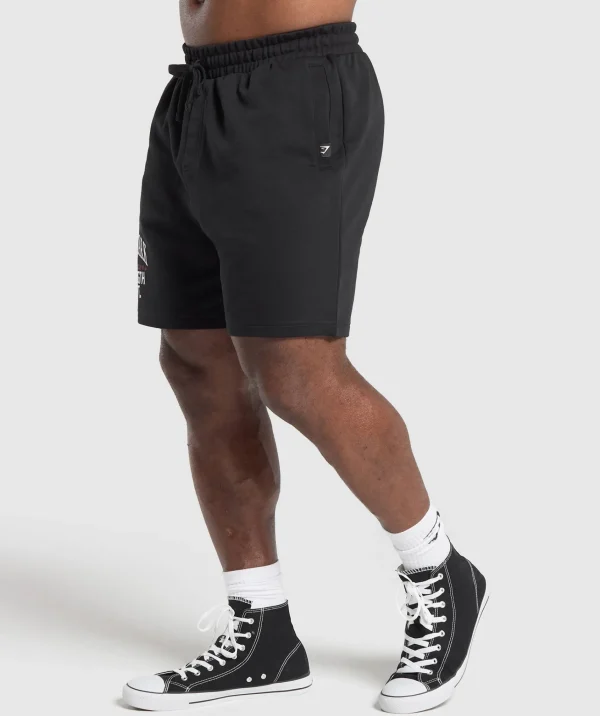 Sale Gymshark Trophy Graphic Shorts Black