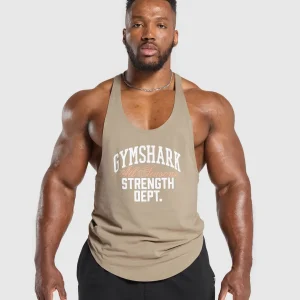 Best Gymshark Trophy Graphic Stringer CementBrown