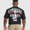 Hot Gymshark Trophy Graphic T-Shirt Black