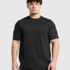 Hot Gymshark T-Shirt 2 Pack Black/LightGreyMarl