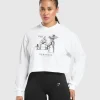 Hot Gymshark Two Strong Women Midi Long Sleeve Top White