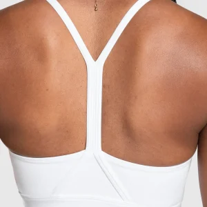 Discount Gymshark V Neck Sports Bra White