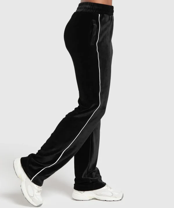 Online Gymshark Velour Joggers Black