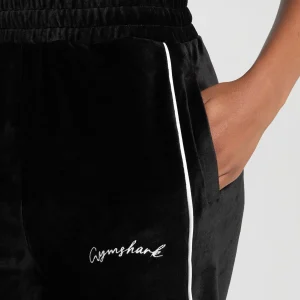 Online Gymshark Velour Joggers Black