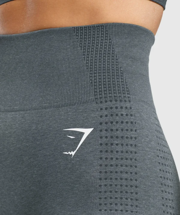 Fashion Gymshark Vital Seamless 7 inch Shorts StrongGrey/Marl