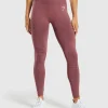 Discount Gymshark Vital Seamless 2.0 Leggings BurgundyPink/Marl