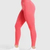 New Gymshark Vital Seamless 2.0 Leggings CoralRedMarl